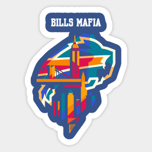 Bills mafia wpap Sticker